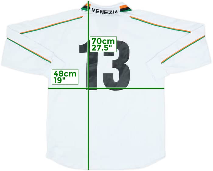 2001-02 Venezia Youth Match Issue Away L/S Shirt #13
