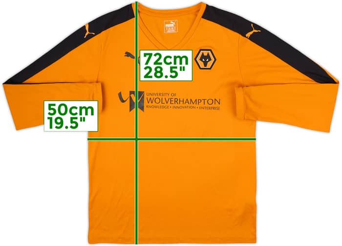 2015-16 Wolves Youth Match Issue Home L/S Shirt #7