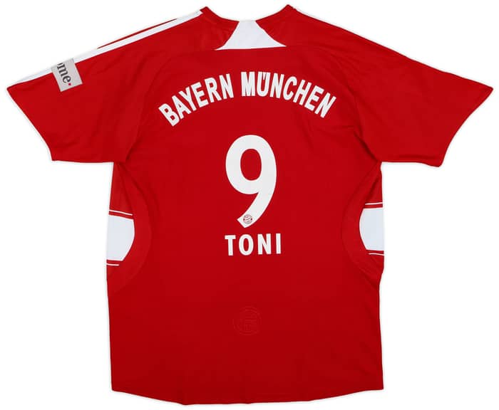 2007-08 Bayern Munich Home Shirt Toni #9 - 6/10 - (XL.Boys)