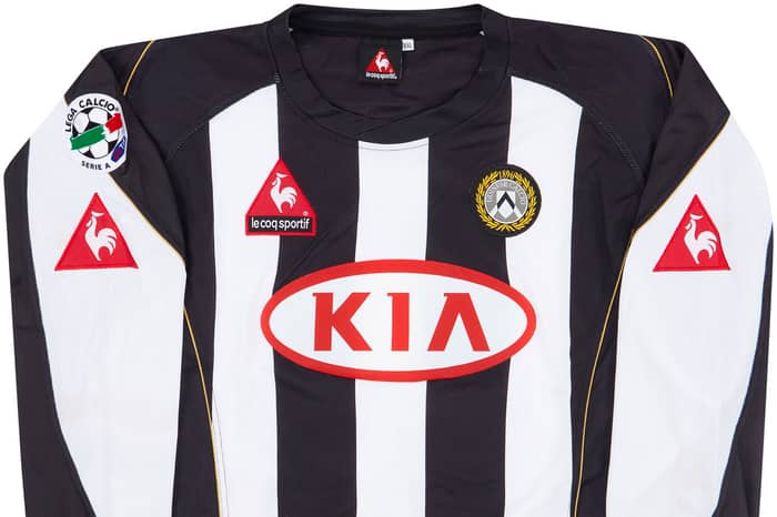 2004-05 Udinese Match Issue Home L/S Shirt Pieri #26
