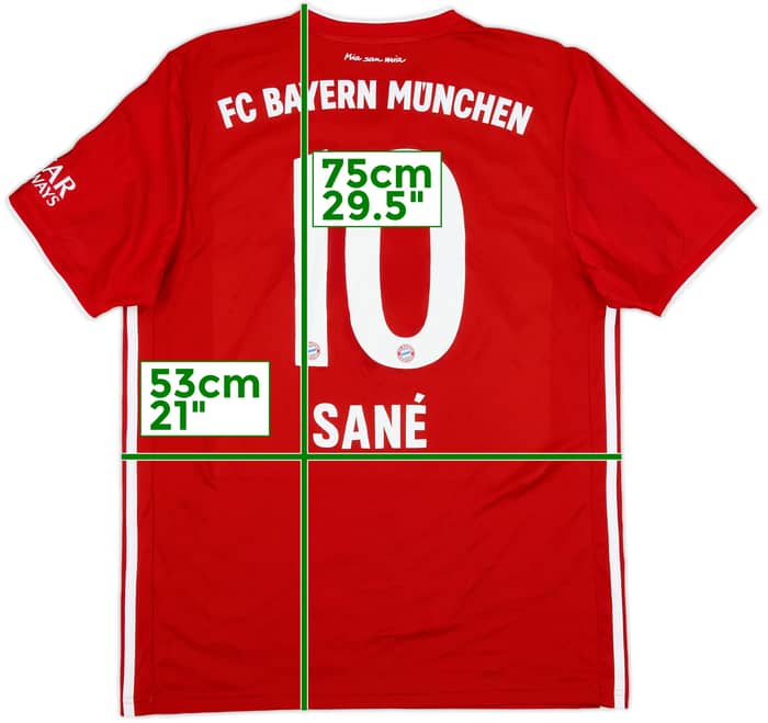 2020-21 Bayern Munich Home Shirt Sane #10 - 9/10 - (L)
