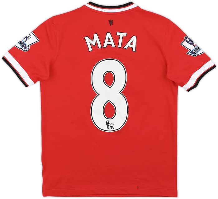 2014-15 Manchester United Home Shirt Mata #8 - 8/10 - (M.Boys)