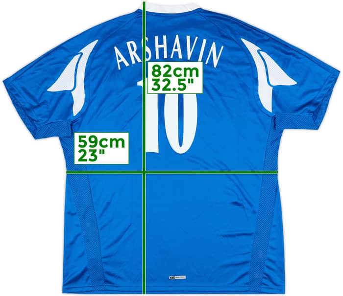 2008-09 Zenit St.Petesburg Home Shirt Arshavin #10 - 8/10 - (XXL)