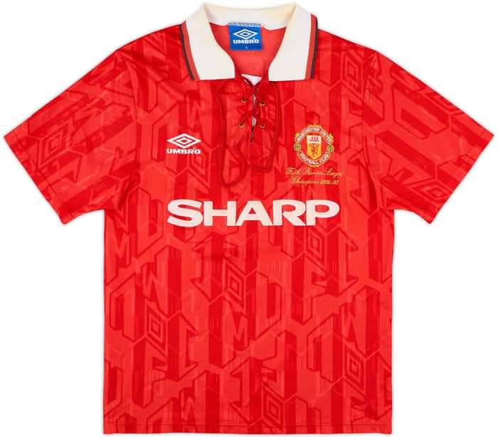 1992-94 Manchester United 'Champions' Home Shirt Giggs #11 - 8/10 - (S)