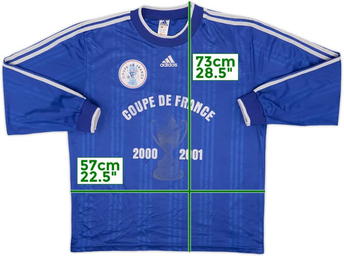 2000-01 Coupe de France adidas Template L/S Shirt #10 - 5/10 - (XL)