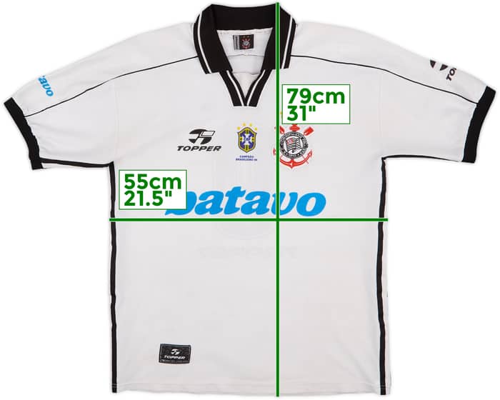 1999 Corinthians Home Shirt #9 - 7/10 - (L)