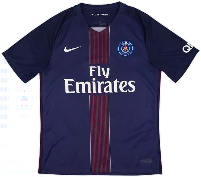 2016-17 Paris Saint-Germain Home Shirt Cavani #9 - 8/10 - (M)
