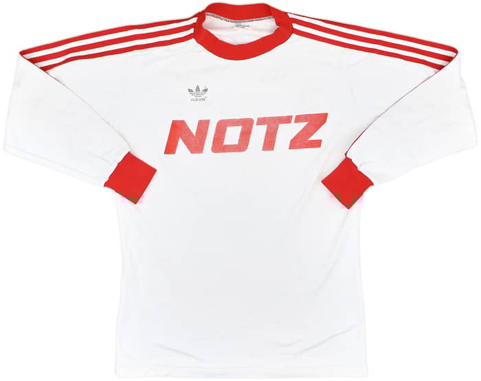 1980s adidas Template L/S Shirt (FC Biel-Bienne) #8 - 7/10 - (M)
