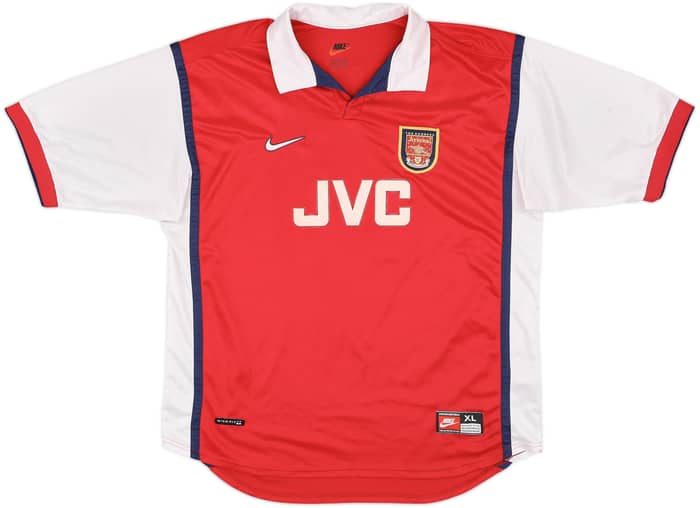1998-99 Arsenal Home Shirt Overmars #11 - 8/10 - (XL)
