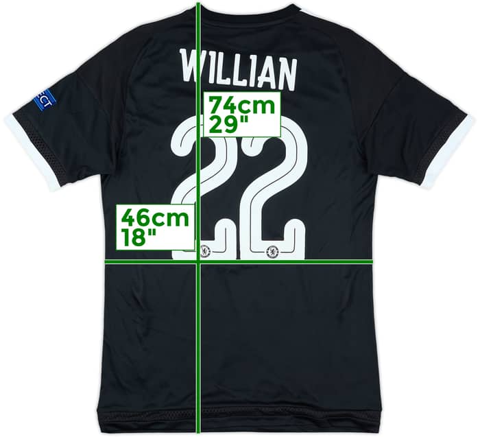 2015-16 Chelsea Third Shirt Willian #22 - 6/10 - (S)