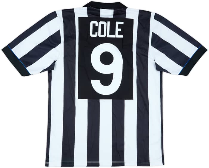 1993-95 Newcastle Home Shirt Cole #9 - 7/10 - (L)
