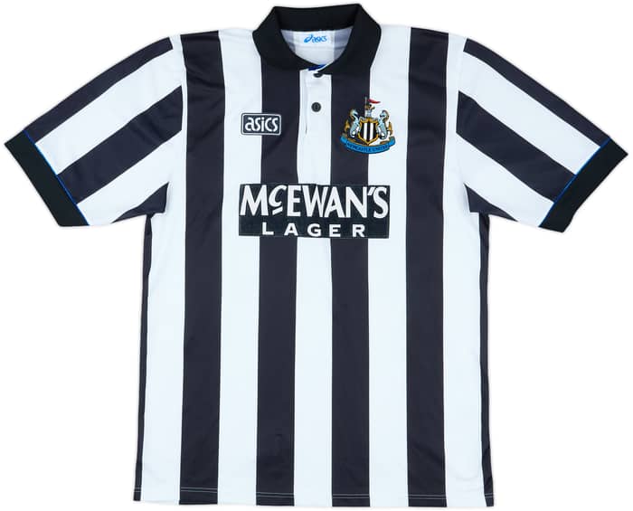 1993-95 Newcastle Home Shirt Cole #9 - 7/10 - (L)