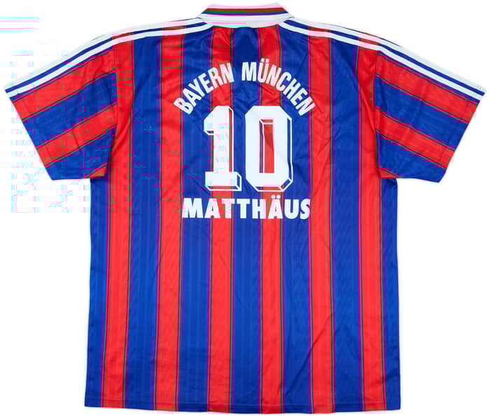 1995-97 Bayern Munich Home Shirt Matthaus #10 - 6/10 - (XXL)