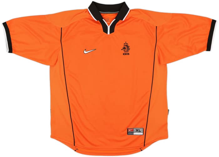 1998-00 Netherlands Home Shirt Overmars #14 - 6/10 - (XL)