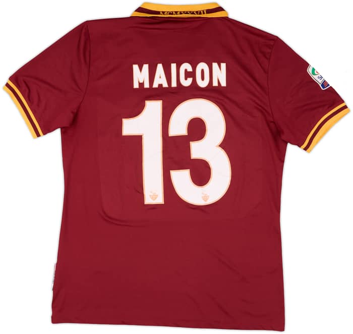 2013-14 Roma Home Shirt Maicon #13 - 6/10 - (L)