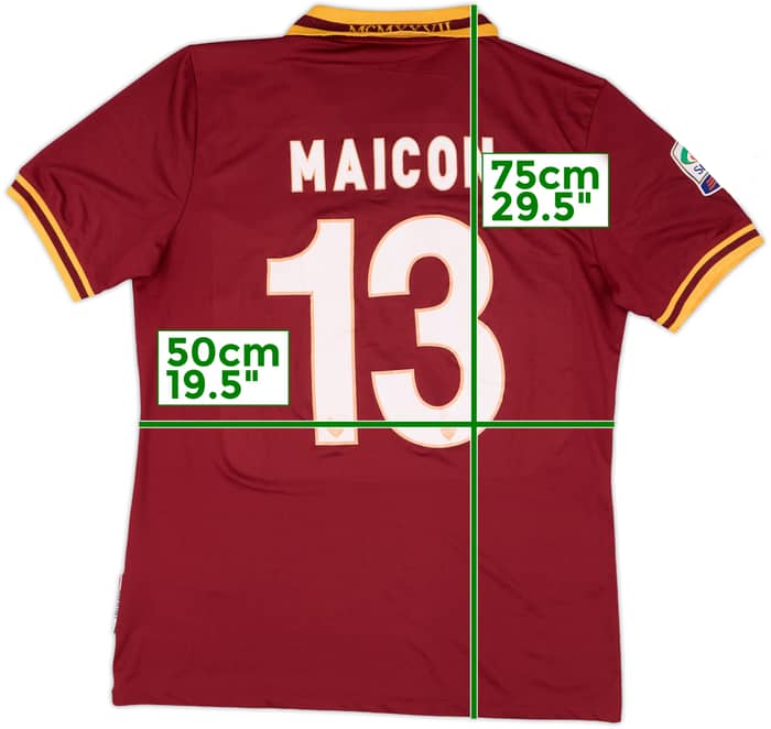 2013-14 Roma Home Shirt Maicon #13 - 6/10 - (L)