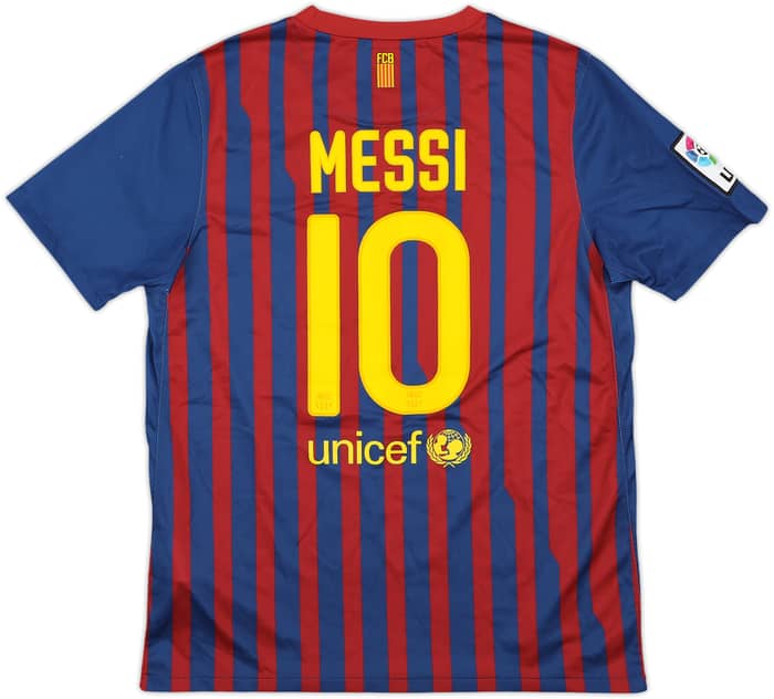 2011-12 Barcelona Home Shirt Messi #10 - 8/10 - (XL.Boys)