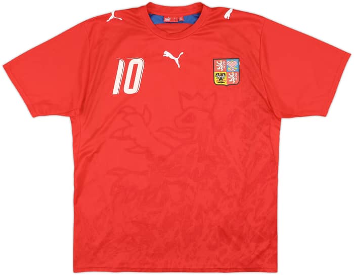 2006-08 Czech Republic Basic Home Shirt Rosicky #10 - 8/10 - (L)