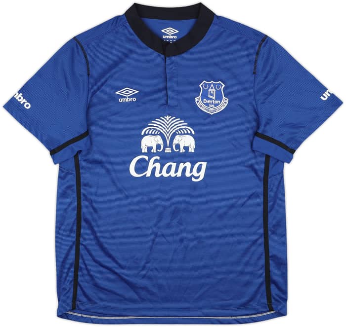 2014-15 Everton Home Shirt Baines #3 - 8/10 - (XL)
