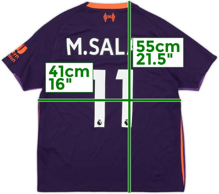 2018-19 Liverpool Away Shirt M. Salah #11 - 8/10 - (S.Boys)