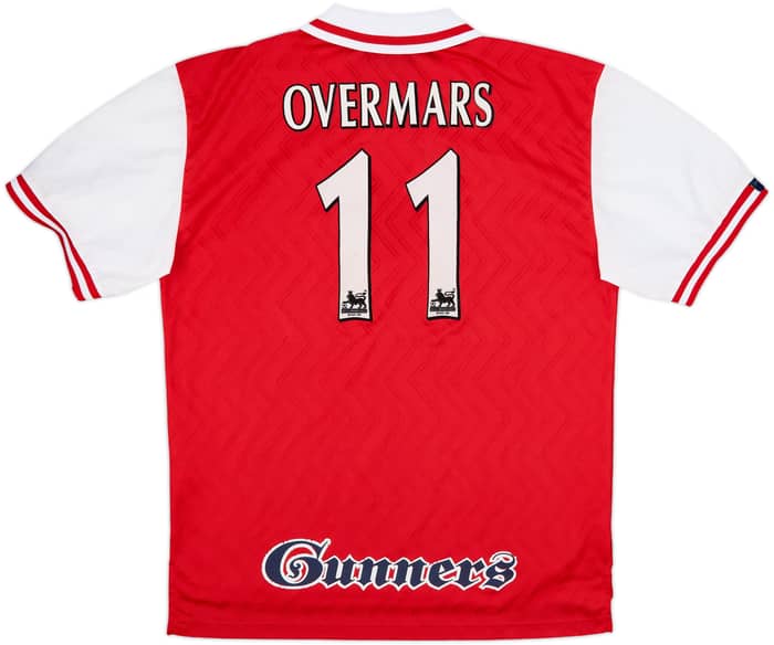 1996-98 Arsenal Home Shirt Overmars #11 - 9/10 - (XL)