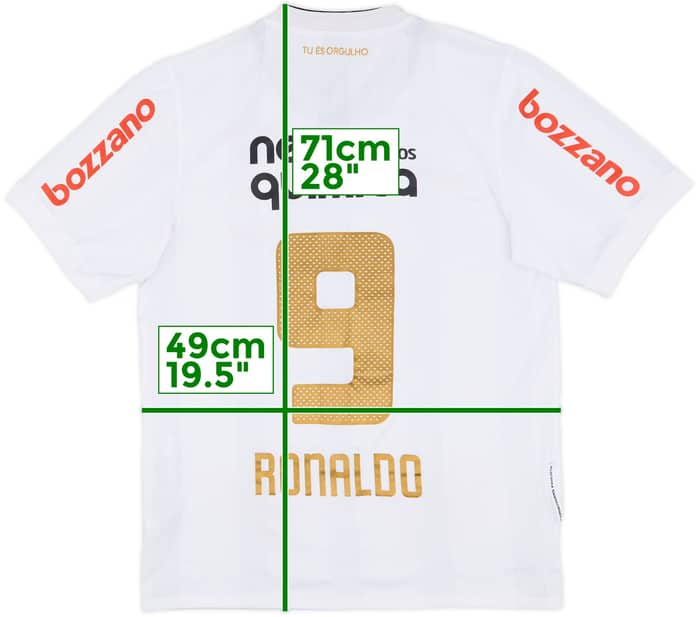 2010 Corinthians Home Shirt Ronaldo #9 - 9/10 - (S)