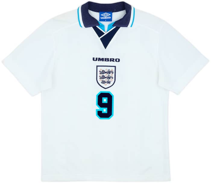 1995-97 England Home Shirt Shearer #9 - 7/10 - (M)