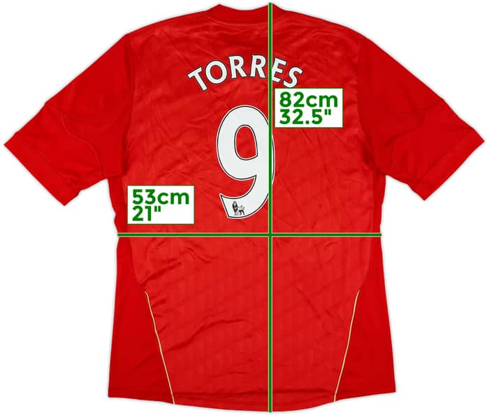 2010-12 Liverpool Home Shirt Torres #9 - 8/10 - (L)