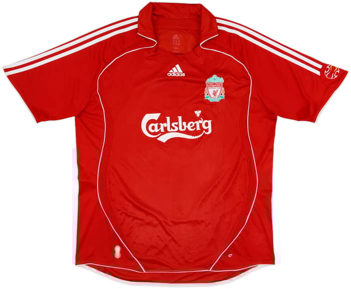 2006-08 Liverpool Home Shirt Gerrard #8 - 7/10 - (XL)