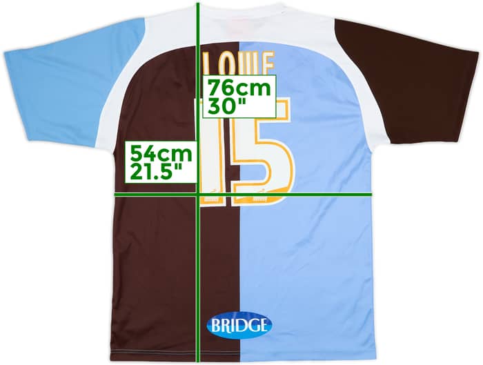 2009-10 Bury 125 Years Home Shirt Lowe #15 - 9/10 - (M)