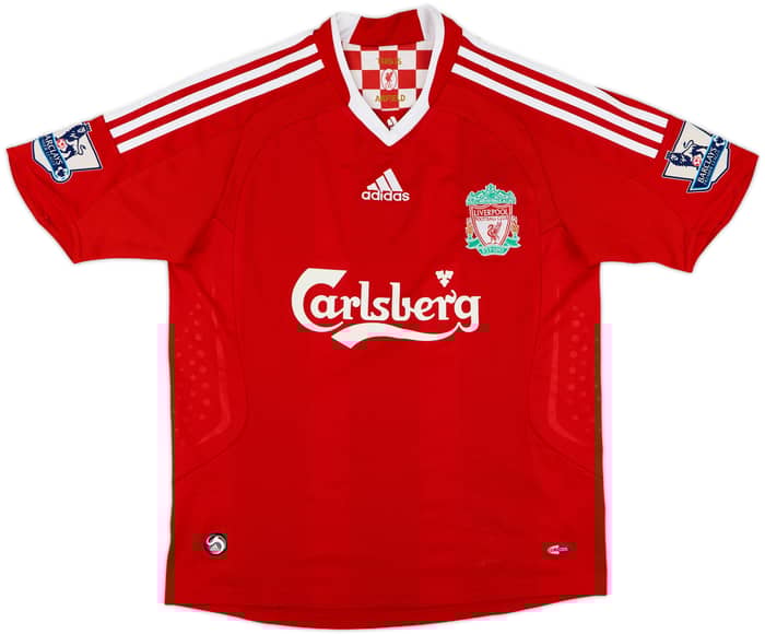 2008-10 Liverpool Home Shirt Torres #9 - 9/10 - (L.Boys)