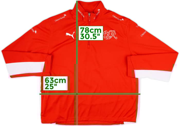 2016-17 Switzerland Puma 1/4 Zip Drill Top - 3/10 - (XL)