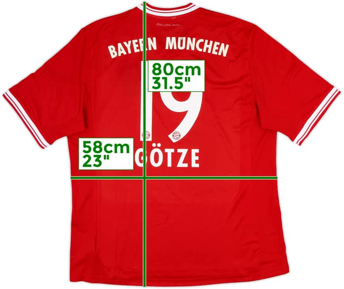 2013-14 Bayern Munich Home Shirt Gotze #19 - 4/10 - (XL)