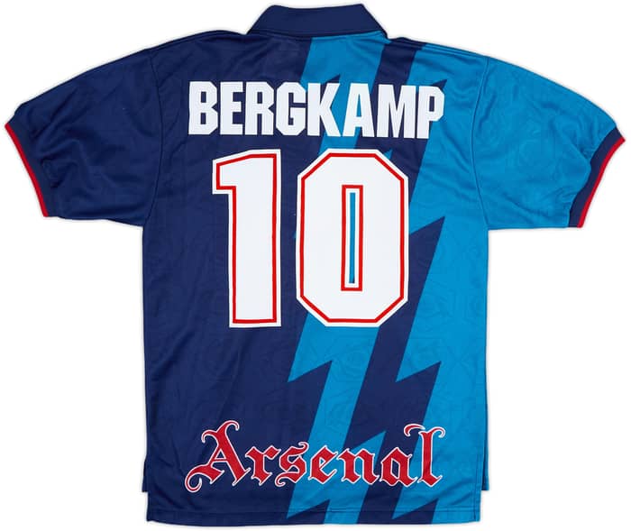 1995-96 Arsenal Away Shirt Bergkamp #10 - 8/10 - (S)