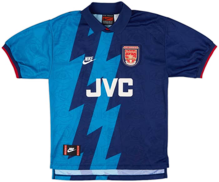 1995-96 Arsenal Away Shirt Bergkamp #10 - 8/10 - (S)
