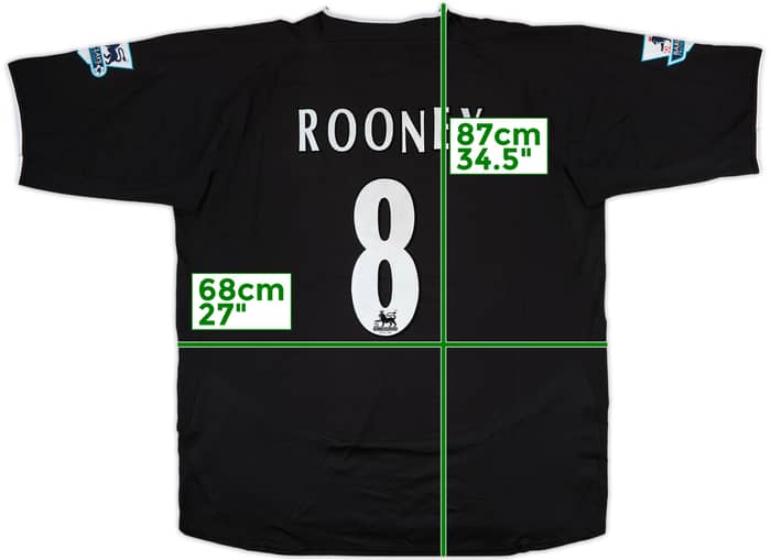 2003-05 Manchester United Away Shirt Rooney #8 - 6/10 - (3XL)