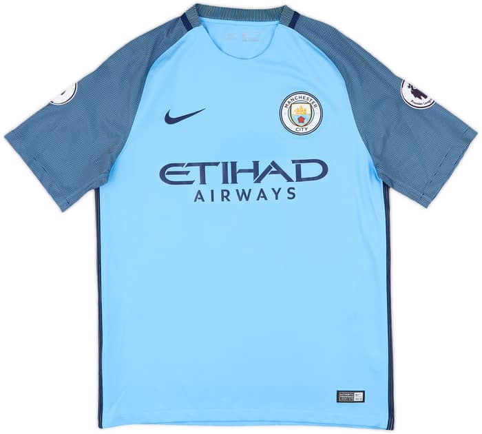 2016-17 Manchester City Home Shirt Nolito #9 - 8/10 - (M)