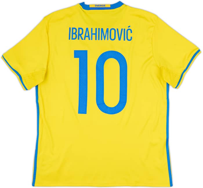2016-17 Sweden Home Shirt Ibrahimovic #10 - 9/10 - (L)