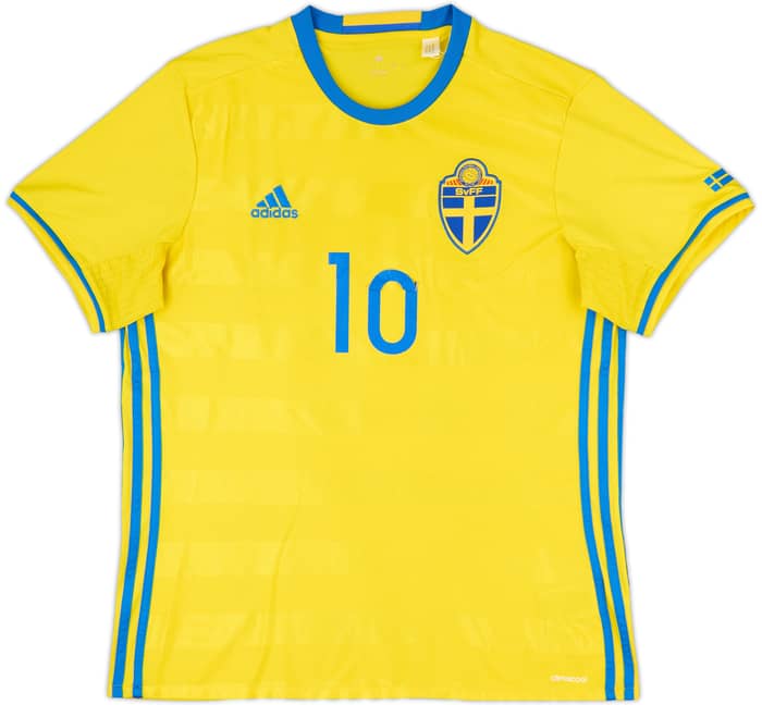 2016-17 Sweden Home Shirt Ibrahimovic #10 - 9/10 - (L)