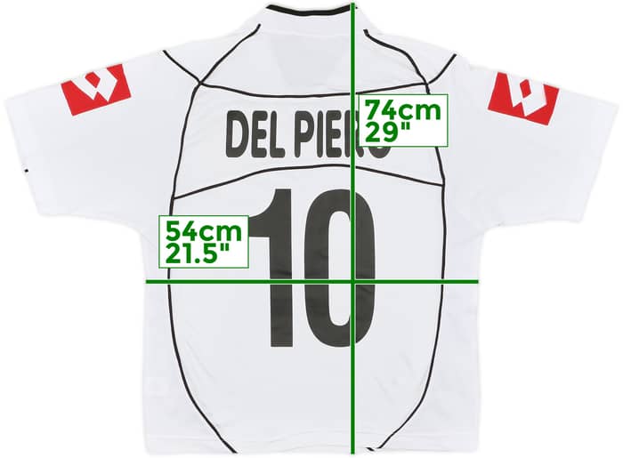 2002-03 Juventus Away Shirt Del Piero #10 - 7/10 - (S)