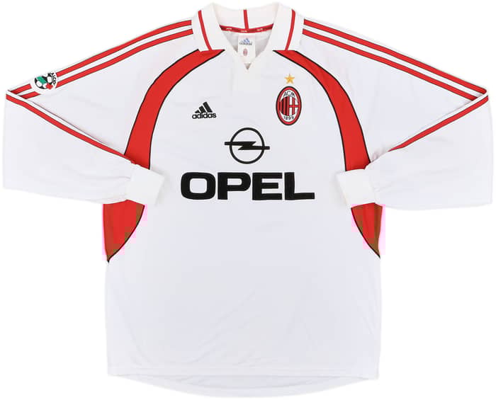 2000-02 AC Milan Away L/S Shirt Rui Costa #10 - 7/10 - (XL)