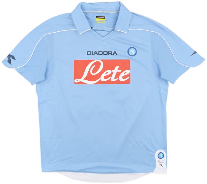 2008-09 Napoli Home Shirt Zalayeta #25 - 4/10 - (M)
