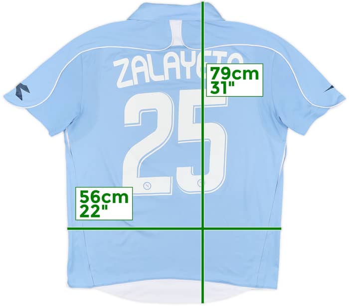 2008-09 Napoli Home Shirt Zalayeta #25 - 4/10 - (M)