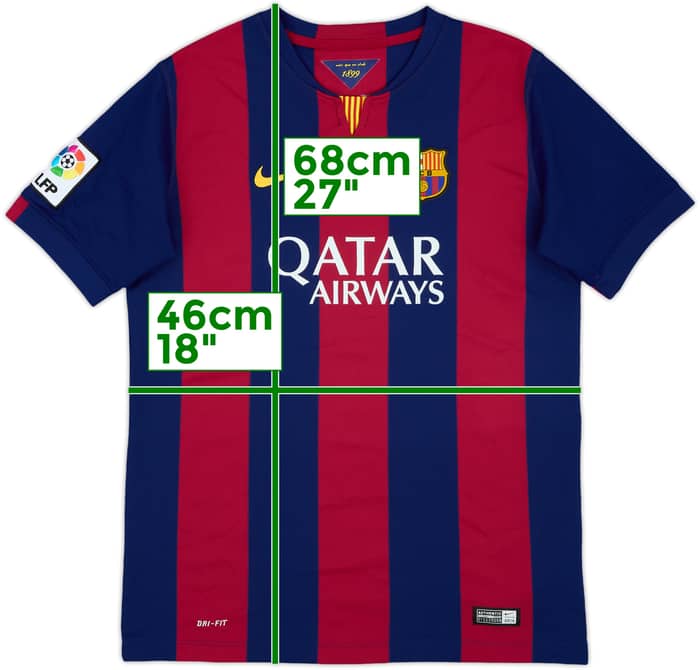 2014-15 Barcelona Home Shirt - 10/10 - (XL.Boys)