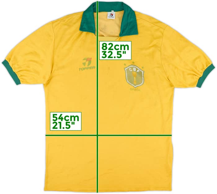 1990 Brazil Home Shirt - 5/10 - (XL)