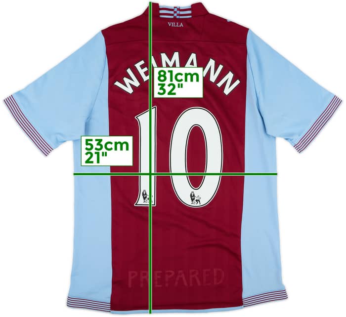 2013-14 Aston Villa Home Shirt Weimann #10 - 7/10 - (M)