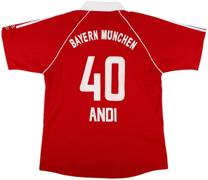 2006-07 Bayern Munich Home Shirt Andi #40 - 6/10 - (XL)
