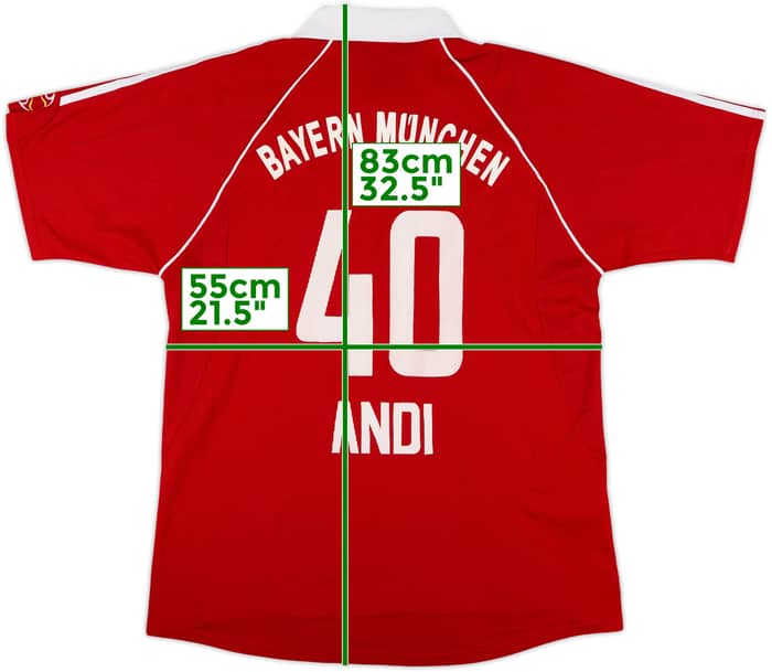 2006-07 Bayern Munich Home Shirt Andi #40 - 6/10 - (XL)