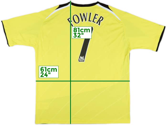 2005-06 Manchester City Third Shirt Fowler #7 - 7/10 - (XL)