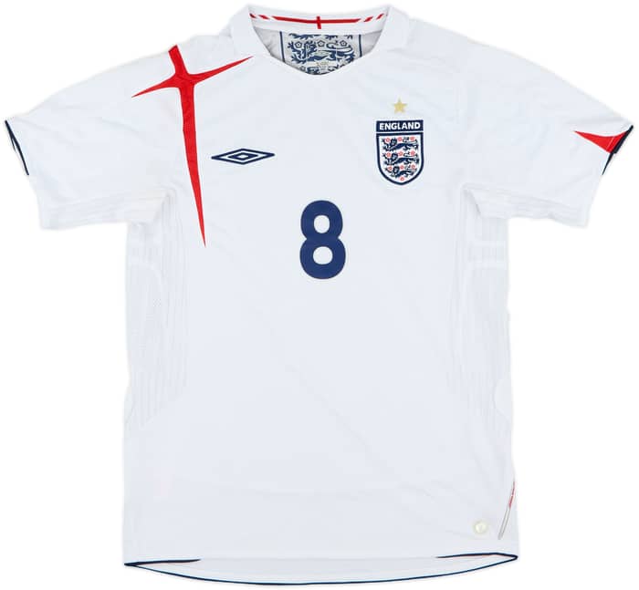 2005-07 England Home Shirt Lampard #8 - 9/10 - (S)